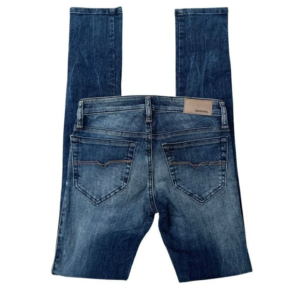 Diesel Womens Skinzee Low Super Slim Skinny Low Waist jeans Size W26 L32 $198 - Picture 2 of 13